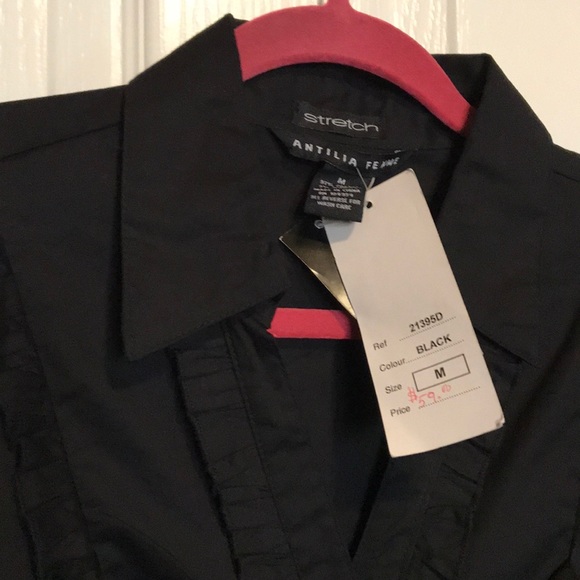 Antilia Femme size M black cotton dress. NWT - Picture 4 of 8